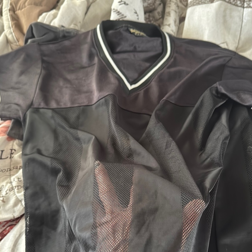 Men's Black V-Neck Shirt